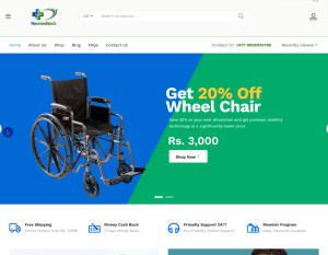 neomeditech biomedical solutions website - unifiedsolutions